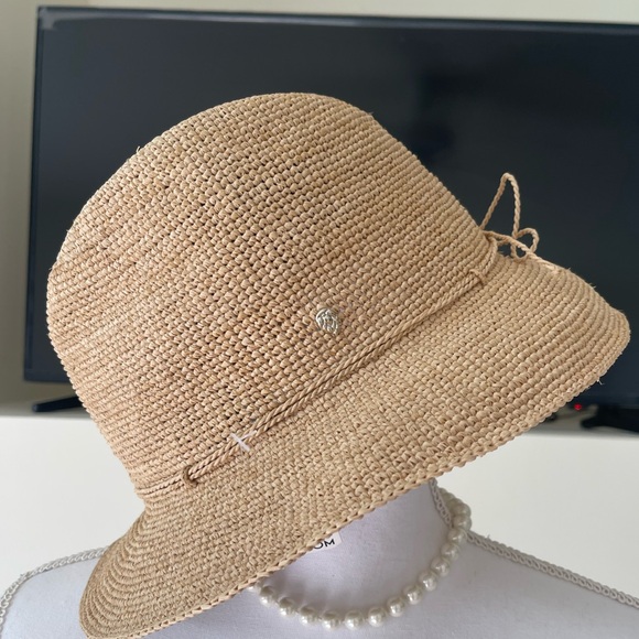 NEW HELEN KAMINSKI Packable Raffia Fedora Hat - Picture 12 of 12